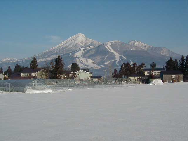 ２月の磐梯山